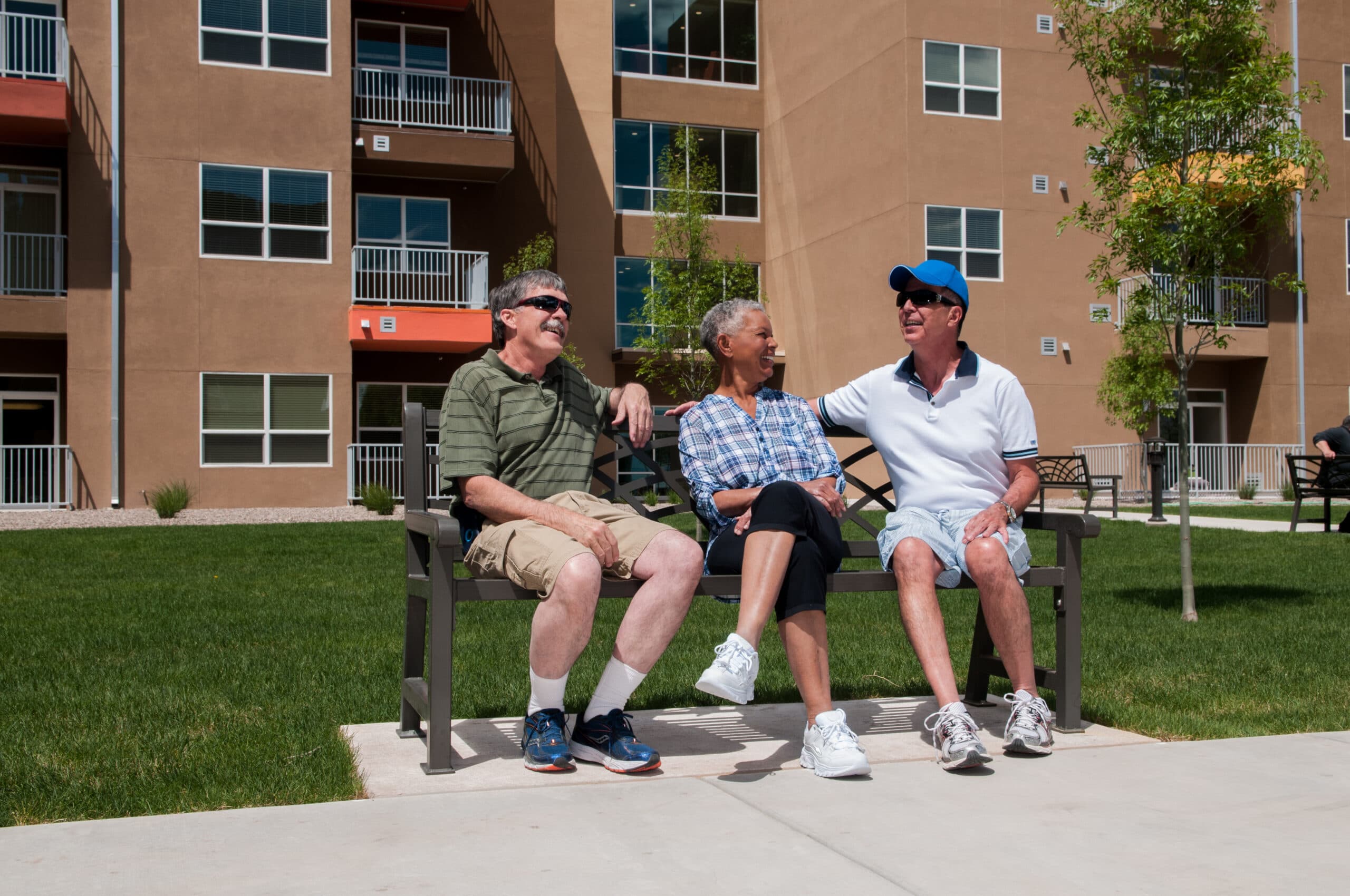 Residents enjoying the outdoors on a sunny day in Rio Rancho